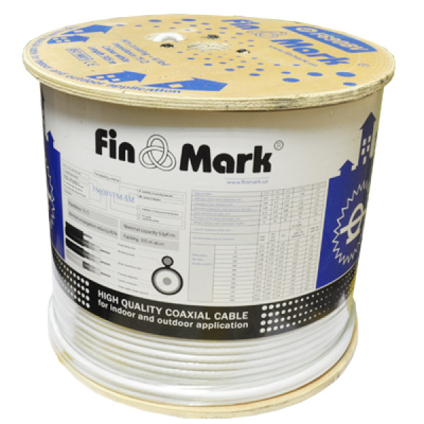Кабель FinMark F 660 BV white CU бухта 305м Кабель FinMark F 660 BV white CU бухта 305м