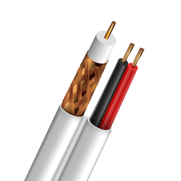 Кабель коаксіальний SL-59+2*0.44 CU 0.8mm Indoor для відеоспостереження 305м з подвійним екрануванням та мідною жилою Кабель коаксіальний SL-59+2*0.44 CU 0.8mm Indoor для відеоспостереження 305м з подвійним екрануванням та мідною жилою