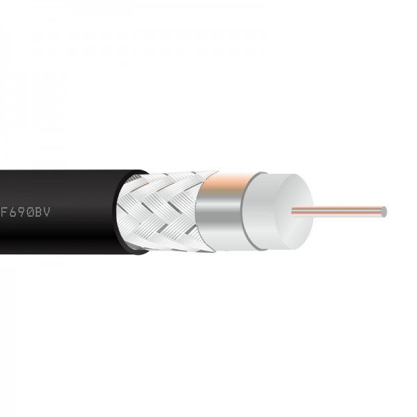 Кабель FinMark F 690 BV black бухта 100м Кабель FinMark F 690 BV black бухта 100м