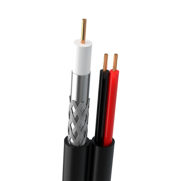 Кабель комбінований RG-690, медь (CU) + 2*0.75 power, 305м для систем відеоспостереження та живлення пристроїв