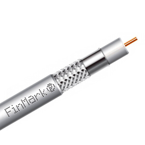 Абонентський коаксіальний кабель FinMark F5967BVcu (білий, 305 м) Абонентський коаксіальний кабель FinMark F5967BVcu (білий, 305 м)