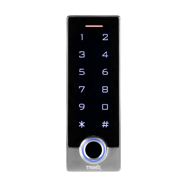 Клавиатура для контроля доступа Trinix TRK-1201MFW с WiFi, считывателем отпечатков пальцев и карт Mifare, поддержка Tuya Smart, IP68, антивандальный корпус Клавиатура для контроля доступа Trinix TRK-1201MFW с WiFi, считывателем отпечатков пальцев и карт Mifare, поддержка Tuya Smart, IP68, антивандальный корпус
