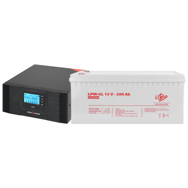 Комплект резервного живлення LP (LogicPower) ДБЖ + гелева батарея (UPS B1500 + АКБ GL 2400W) Комплект резервного живлення LP (LogicPower) ДБЖ + гелева батарея (UPS B1500 + АКБ GL 2400W)
