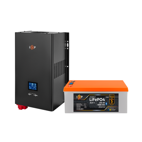 Комплект резервного живлення LP(LogicPower) ДБЖ + літієва (LiFePO4) батарея (UPS W3600 + АКБ LiFePO4 5888W) Комплект резервного живлення LP(LogicPower) ДБЖ + літієва (LiFePO4) батарея (UPS W3600 + АКБ LiFePO4 5888W)
