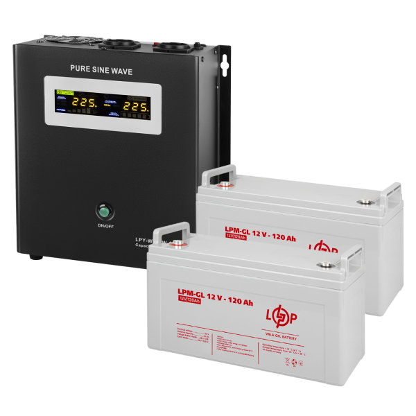 Комплект резервного живлення LP (LogicPower) ДБЖ + гелева батарея (UPS W1500 + АКБ GL 3300W) Комплект резервного живлення LP (LogicPower) ДБЖ + гелева батарея (UPS W1500 + АКБ GL 3300W)