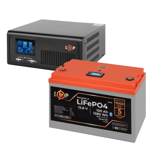 КРЖ LogicPower B430 + літієва (LiFePO4) батарея 1280 Ватт (19406+37476 100 Ah) КРЖ LogicPower B430 + літієва (LiFePO4) батарея 1280 Ватт (19406+37476 100 Ah)