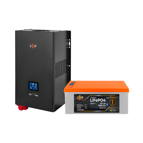 Комплект резервного живлення LP(LogicPower) ДБЖ + літієва (LiFePO4) батарея (UPS W3500 + АКБ LiFePO4 5888W) Комплект резервного живлення LP(LogicPower) ДБЖ + літієва (LiFePO4) батарея (UPS W3500 + АКБ LiFePO4 5888W)
