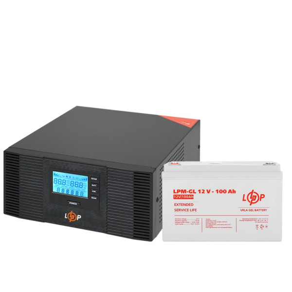 Комплект резервного живлення LP (LogicPower) ДБЖ + гелева батарея (UPS B1500 + АКБ GL 1200W) Комплект резервного живлення LP (LogicPower) ДБЖ + гелева батарея (UPS B1500 + АКБ GL 1200W)