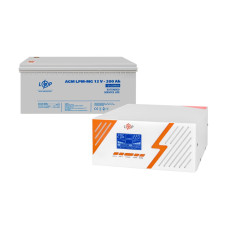 Комплект резервного живлення LP (LogicPower) ДБЖ + мультигелева батарея (UPS B1500 + АКБ MG 2400Wh)