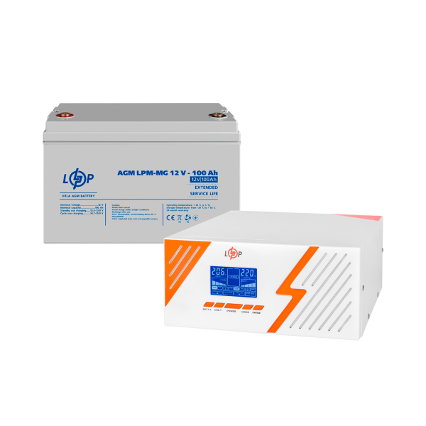 Комплект резервного живлення LP (LogicPower) ДБЖ + мультигелева батарея (UPS B1500 + АКБ MG 1200Wh) Комплект резервного живлення LP (LogicPower) ДБЖ + мультигелева батарея (UPS B1500 + АКБ MG 1200Wh)