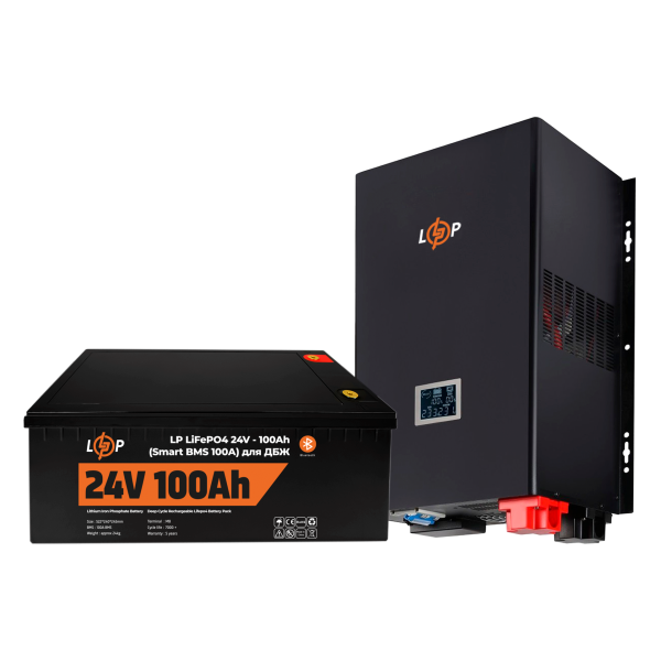 Комплект резервного живлення LP (LogicPower) ДБЖ + літієва (LiFePO4) батарея (UPS 3600VA + АКБ LiFePO4 2560W) Комплект резервного живлення LP (LogicPower) ДБЖ + літієва (LiFePO4) батарея (UPS 3600VA + АКБ LiFePO4 2560W)