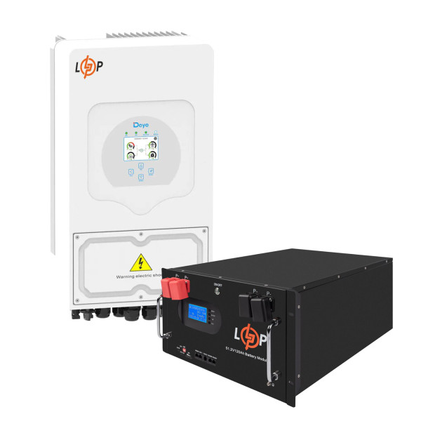 Комплект резервного живлення LogicPower 6000W + літієва (LiFePO4) батарея 11776Wh Комплект резервного живлення LogicPower 6000W + літієва (LiFePO4) батарея 11776Wh