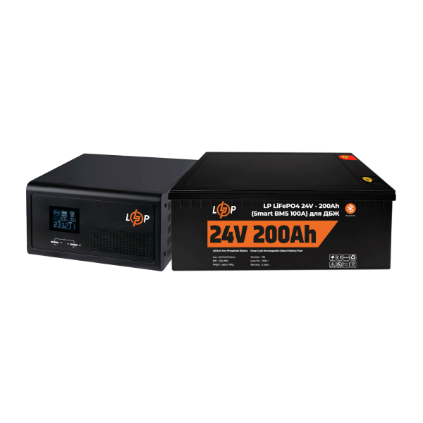 Комплект резервного живлення LP (LogicPower) ДБЖ + літієва (LiFePO4) батарея (UPS 2300VA + АКБ LiFePO4 5120W) Комплект резервного живлення LP (LogicPower) ДБЖ + літієва (LiFePO4) батарея (UPS 2300VA + АКБ LiFePO4 5120W)