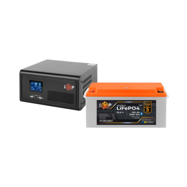 Комплект резервного живлення LP(LogicPower) ДБЖ + літієва (LiFePO4) батарея (UPS В2300 + АКБ LiFePO4 2560W) Комплект резервного живлення LP(LogicPower) ДБЖ + літієва (LiFePO4) батарея (UPS В2300 + АКБ LiFePO4 2560W)