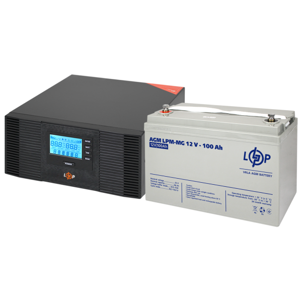 Комплект резервного живлення LP (LogicPower) ДБЖ + мультигелева батарея (UPS B1500 + АКБ MG 1200W) Комплект резервного живлення LP (LogicPower) ДБЖ + мультигелева батарея (UPS B1500 + АКБ MG 1200W)