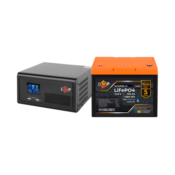 Комплект резервного живлення LP(LogicPower) ДБЖ + літієва (LiFePO4) батарея (UPS В1500 + АКБ LiFePO4 1280W) Комплект резервного живлення LP(LogicPower) ДБЖ + літієва (LiFePO4) батарея (UPS В1500 + АКБ LiFePO4 1280W)