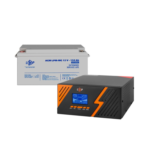 Комплект резервного живлення LP (LogicPower) ДБЖ + мультигелева батарея (UPS B1500 + АКБ MG 1800Wh) Комплект резервного живлення LP (LogicPower) ДБЖ + мультигелева батарея (UPS B1500 + АКБ MG 1800Wh)