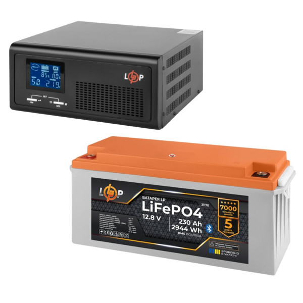 КРЖ LogicPower B1000 + літієва (LiFePO4) батарея 2944 Ватт (19407+ 31170 230 Ah) КРЖ LogicPower B1000 + літієва (LiFePO4) батарея 2944 Ватт (19407+ 31170 230 Ah)
