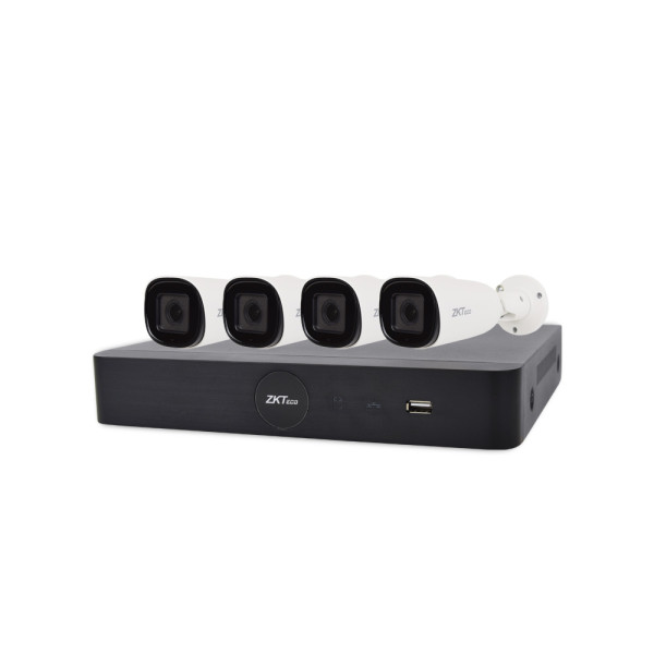 IP комплект відеоспостереження з 4 камерами ZKTeco KIT-8504NER-4P/4-BL-852O38S IP комплект відеоспостереження з 4 камерами ZKTeco KIT-8504NER-4P/4-BL-852O38S