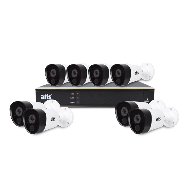 Комплект видеонаблюдения ATIS PIR kit 8ext 5MP Комплект видеонаблюдения ATIS PIR kit 8ext 5MP