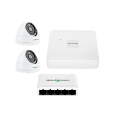 Комплект відеоспостереження на 2 камери GV-IP-K-W67/02 4MP Lite для контролю безпеки квартири та малого офісу