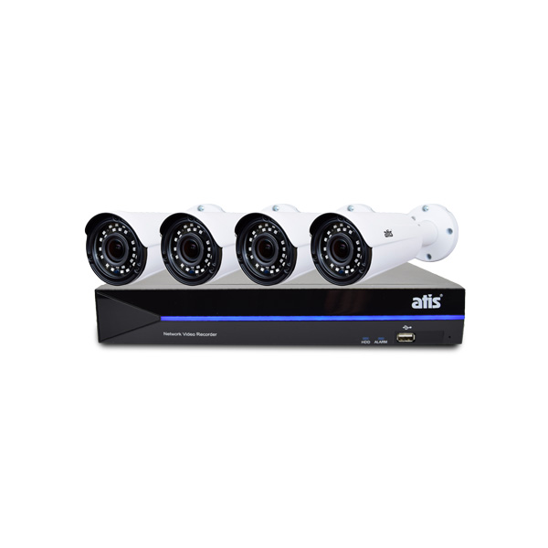 Комплект відеонагляду ATIS Starter Kit IP 4ext VF Комплект відеонагляду ATIS Starter Kit IP 4ext VF