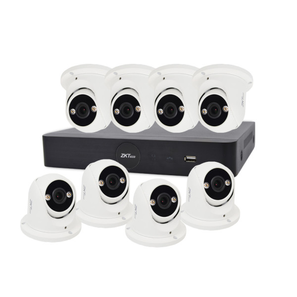 IP комплект відеоспостереження з 8 камерами ZKTeco KIT-8508NER-8P/8- ES-852T11C-C IP комплект відеоспостереження з 8 камерами ZKTeco KIT-8508NER-8P/8- ES-852T11C-C