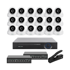 Комплект відеоспостереження на 18 IP камер 5MP GV-IP-K-W85/18 для безпеки приватного будинку, офісу чи дачі