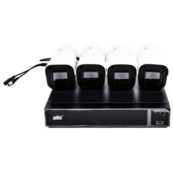 Відеоспостереження комплект ATIS kit 4 ext з відеореєстратором XVR 3104 та 4 циліндровими Full HD камерами для охоронної системи Відеоспостереження комплект ATIS kit 4 ext з відеореєстратором XVR 3104 та 4 циліндровими Full HD камерами для охоронної системи