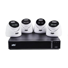 Комплект відеоспостереження 4 камери ATIS kit 4 int для охоронної системи з відеореєстратором XVR 3104 та Full HD камерами AMD-2MIR-20W/3.6
