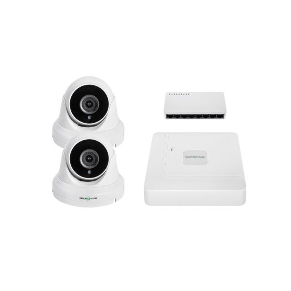 Комплект відеоспостереження на дві камери GV-IP-K-W95/ 5MP Комплект відеоспостереження на дві камери GV-IP-K-W95/ 5MP