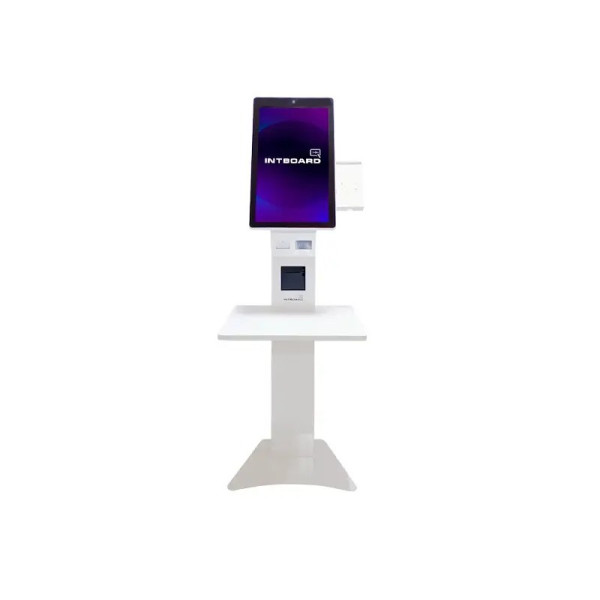 Інтерактивна каса самообслуговування INTBOARD SERVE PAY 21.5" для швидкої оплати товарів в магазинах та кафе з сенсорним екраном і потужним ПК-модулем Інтерактивна каса самообслуговування INTBOARD SERVE PAY 21.5" для швидкої оплати товарів в магазинах та кафе з сенсорним екраном і потужним ПК-модулем