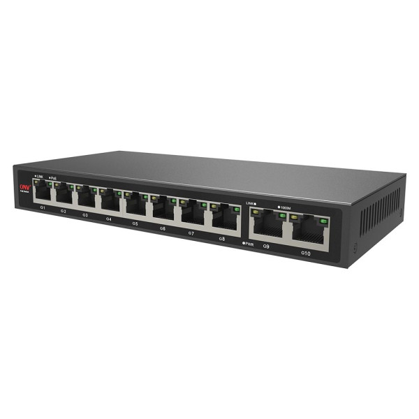 PoE-комутатор 10-портовий гігабітний ONV-POE33108P для відеоспостереження з 8 портами PoE, 110 Вт, живлення AC 100~240 В, температура -20°C до +55°C PoE-комутатор 10-портовий гігабітний ONV-POE33108P для відеоспостереження з 8 портами PoE, 110 Вт, живлення AC 100~240 В, температура -20°C до +55°C
