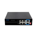 PoE-коммутатор 6-портовый TVT TD-B2204S1-PEU с 4 PoE портами для видеонаблюдения, поддержка VLAN, дальность питания до 250 м, мощность 60 Вт PoE-коммутатор 6-портовый TVT TD-B2204S1-PEU с 4 PoE портами для видеонаблюдения, поддержка VLAN, дальность питания до 250 м, мощность 60 Вт