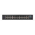 Комутатор мережевий POE GV-009-D-24+2PG для організації мережі з 24 портами POE та 2 UP-Link, підтримка IEEE802.3AT/AФ, металевий корпус Комутатор мережевий POE GV-009-D-24+2PG для організації мережі з 24 портами POE та 2 UP-Link, підтримка IEEE802.3AT/AФ, металевий корпус