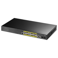 PoE-комутатор 21-портовий керований L2 GS2018PS2-200W гігабітний з 16 портами PoE для мережевого обладнання з потужністю 200W