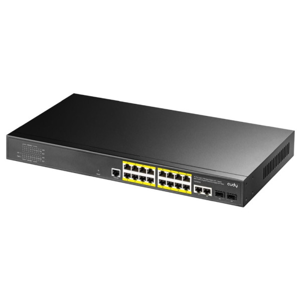 PoE-комутатор 21-портовий керований L2 GS2018PS2-200W гігабітний з 16 портами PoE для мережевого обладнання з потужністю 200W PoE-комутатор 21-портовий керований L2 GS2018PS2-200W гігабітний з 16 портами PoE для мережевого обладнання з потужністю 200W