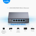 Коммутатор 5-портовый неуправляемый Cudy HS105 2.5G для создания высокоскоростной сети на базе RJ45 100/1000/2500Mbps с поддержкой Auto MDI/MDIX Коммутатор 5-портовый неуправляемый Cudy HS105 2.5G для создания высокоскоростной сети на базе RJ45 100/1000/2500Mbps с поддержкой Auto MDI/MDIX