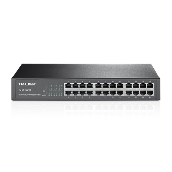 Комутатор TP-Link TL-SF1024D 24-портовий некерований Комутатор TP-Link TL-SF1024D 24-портовий некерований