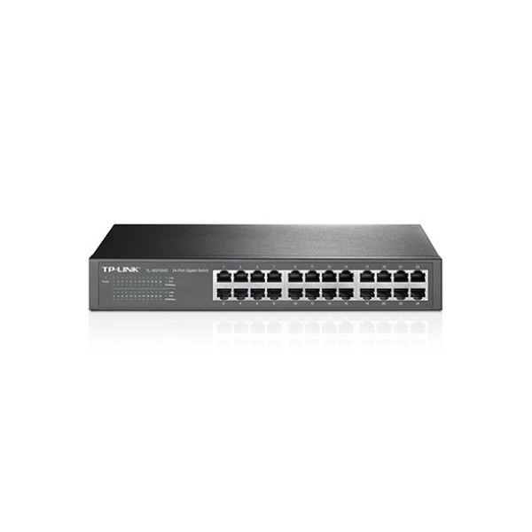 Комутатор TP-LINK TL-SG1024D 24-портовий гігабітний настільний/стійковий некерований Комутатор TP-LINK TL-SG1024D 24-портовий гігабітний настільний/стійковий некерований