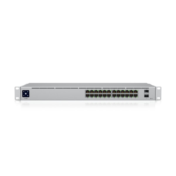 Сетевой коммутатор Ubiquiti UniFi Switch 24 (USW-24) для высоконагруженных сетей с 24 портами Gigabit Ethernet и сенсорным экраном LCM Сетевой коммутатор Ubiquiti UniFi Switch 24 (USW-24) для высоконагруженных сетей с 24 портами Gigabit Ethernet и сенсорным экраном LCM