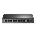 PoE-комутатор TP-Link TL-SF1009P 9-портів, 8 портів PoE+, 65W, некерований, 250 м PoE-комутатор TP-Link TL-SF1009P 9-портів, 8 портів PoE+, 65W, некерований, 250 м