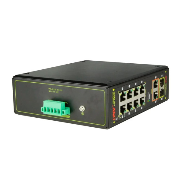 PoE-коммутатор 10-портовый гигабитный ONV-IPS7108PF для видеонаблюдения, 8x PoE 30 Вт, 2x SFP, пропускная способность 48 Гбит/с, рабочая температура -40°С~+80°С PoE-коммутатор 10-портовый гигабитный ONV-IPS7108PF для видеонаблюдения, 8x PoE 30 Вт, 2x SFP, пропускная способность 48 Гбит/с, рабочая температура -40°С~+80°С