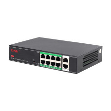 PoE-комутатор некерований 10-портовий ONV-H1108PSD з 8 портами PoE для відеоспостереження з максимальним живленням до 120 Вт та захистом від блискавки 4KV