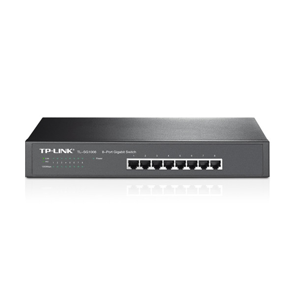 Комутатор TP-Link TL-SG1008 8-портовий гігабітний некерований Комутатор TP-Link TL-SG1008 8-портовий гігабітний некерований