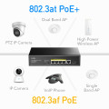 PoE-комутатор 6-портовий некерований Cudy GS1005PTS1 для підключення IP камер з 4 портами PoE+ та SFP-портом, гігабітний, 120W, підтримка VLAN та Extend PoE-комутатор 6-портовий некерований Cudy GS1005PTS1 для підключення IP камер з 4 портами PoE+ та SFP-портом, гігабітний, 120W, підтримка VLAN та Extend