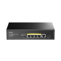 PoE-комутатор 6-портовий некерований Cudy GS1005PTS1 для підключення IP камер з 4 портами PoE+ та SFP-портом, гігабітний, 120W, підтримка VLAN та Extend PoE-комутатор 6-портовий некерований Cudy GS1005PTS1 для підключення IP камер з 4 портами PoE+ та SFP-портом, гігабітний, 120W, підтримка VLAN та Extend