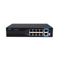 PoE-комутатор 10-портовий з 8 портами PoE TVT TD-B2208S1-PGU для відеоспостереження з підтримкою VLAN та режиму дальньої дії до 250 м PoE-комутатор 10-портовий з 8 портами PoE TVT TD-B2208S1-PGU для відеоспостереження з підтримкою VLAN та режиму дальньої дії до 250 м