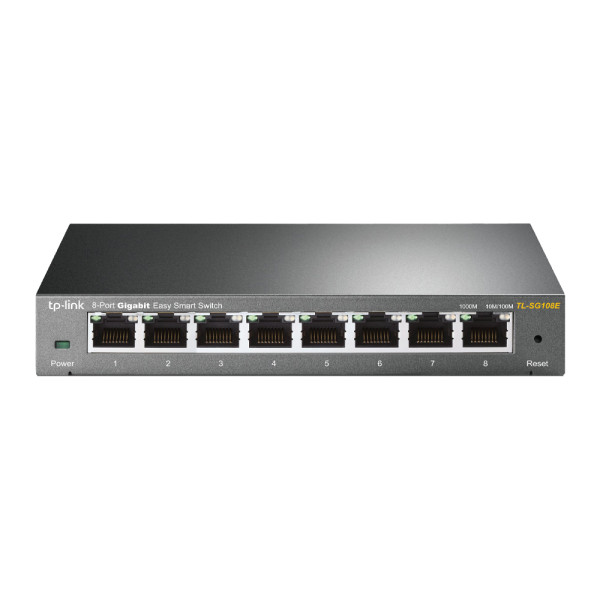 Комутатор TP-Link EasySmart TL-SG108E 8-портовий керований Комутатор TP-Link EasySmart TL-SG108E 8-портовий керований