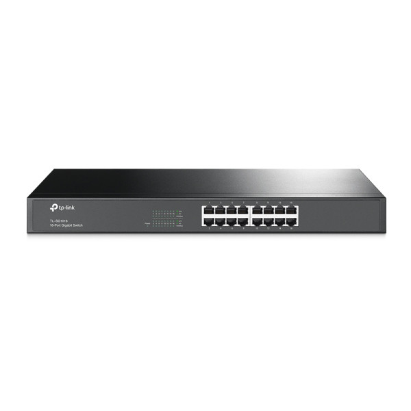 Комутатор TP-LINK TL-SG1016 16-портовий некерований гігабітний, встановлення в 19" стійку Комутатор TP-LINK TL-SG1016 16-портовий некерований гігабітний, встановлення в 19" стійку